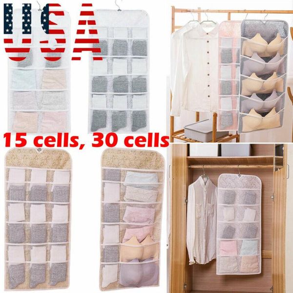 storage boxes & bins 15/30 pockets sock bra underwear hanger hanging bag organizer door non-woven sundry pocket
storage boxes & bins 15/30 pockets sock bra underwear hanger hanging bag organizer door non-woven sundry pocket