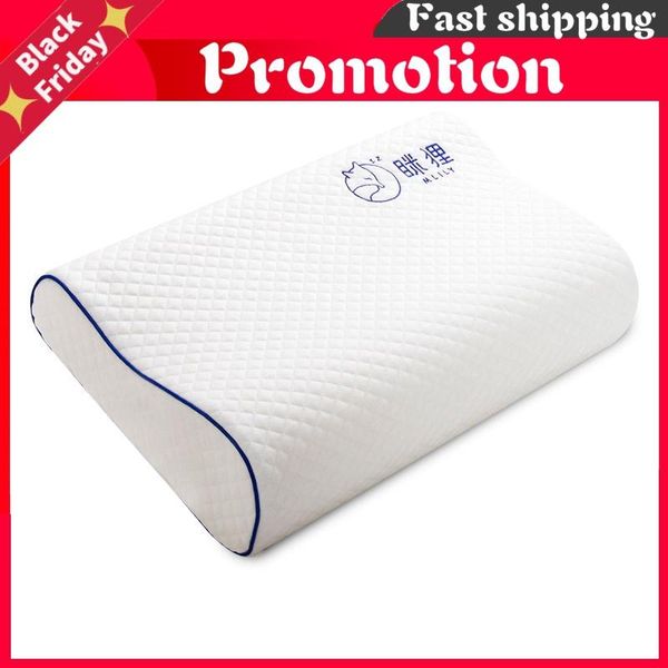 pillow memory foam bed orthopedic for neck pain sleeping with embroidered pillowcase 60*30cm
pillow memory foam bed orthopedic for neck pain sleeping with embroidered pillowcase 60*30cm