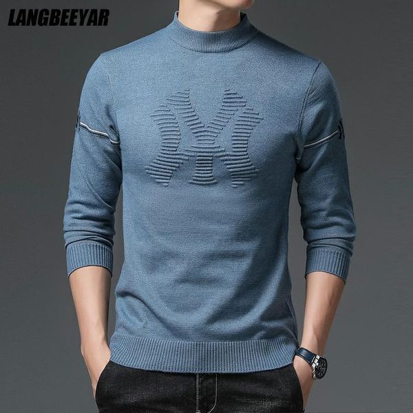 men's sweaters grade autum winter fashion knit half turtleneck men warm woolen trendy sweater casual mens clothing 2021, White;black
men's sweaters grade autum winter fashion knit half turtleneck men warm woolen trendy sweater casual mens clothing 2021, White;black