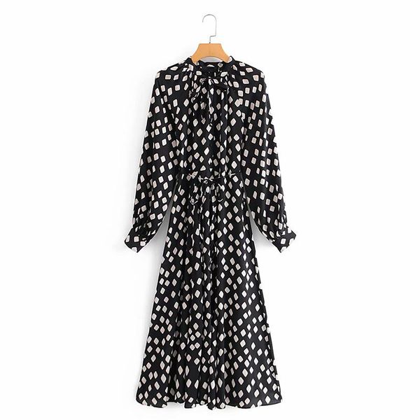 casual dresses print argyle women's dress lace up high waist o-neck a-line female nice summer elegant sweet ladies vestidos, Black;gray
casual dresses print argyle women's dress lace up high waist o-neck a-line female nice summer elegant sweet ladies vestidos, Black;gray