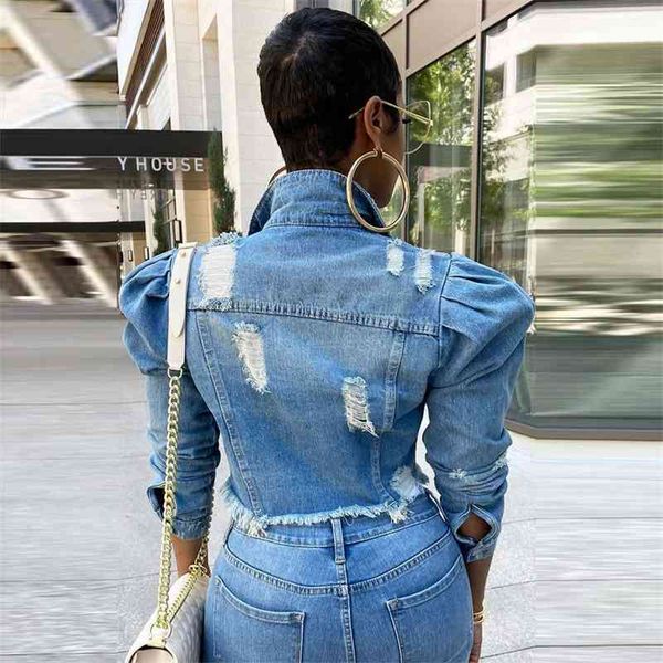 jackets coats denim jacket women's autumn pure color bubble sleeve short wear j8yt, Black;brown
jackets coats denim jacket women's autumn pure color bubble sleeve short wear j8yt, Black;brown
