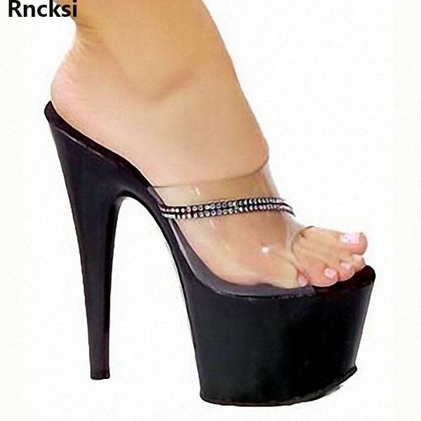 rncksi 17cm high heels slippers dancing shoes platform thin women's, Black
rncksi 17cm high heels slippers dancing shoes platform thin women's, Black