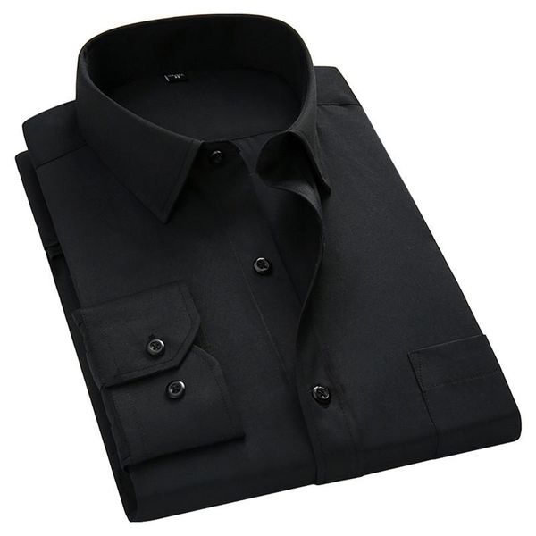 men's dress shirts long sleeve shirt casual solid color routine fit formal business male social pink white blue black nice, White;black
men's dress shirts long sleeve shirt casual solid color routine fit formal business male social pink white blue black nice, White;black
