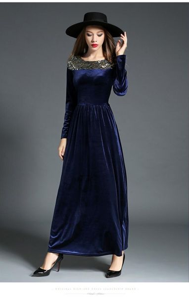 casual dresses 2021 autumn winter women's fashion elegant o-neck long-sleeved sequins splicing waist was thin velvet dress party, Black;gray
casual dresses 2021 autumn winter women's fashion elegant o-neck long-sleeved sequins splicing waist was thin velvet dress party, Black;gray