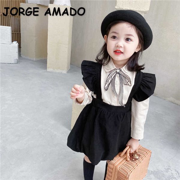spring baby girls 2-pcs sets cotton loose shirt + ruffles corduroy pumpkin skirt kids clothes e8025 210610, White
spring baby girls 2-pcs sets cotton loose shirt + ruffles corduroy pumpkin skirt kids clothes e8025 210610, White
