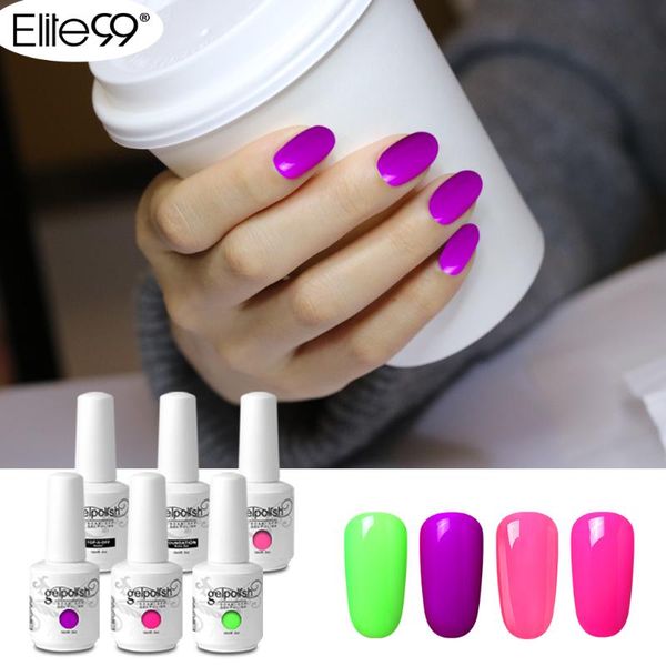 

nail art kits elite99 15ml 2021 arrival primer gel varnish soak off uv led polish base coat color sets 6pcs/set