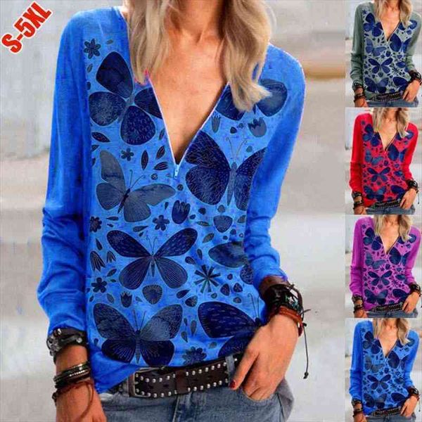 4xl 5xl women plus size spring casual long sleeve butterfly printing shirt loose v-neck zipper female blouses top, White
4xl 5xl women plus size spring casual long sleeve butterfly printing shirt loose v-neck zipper female blouses top, White