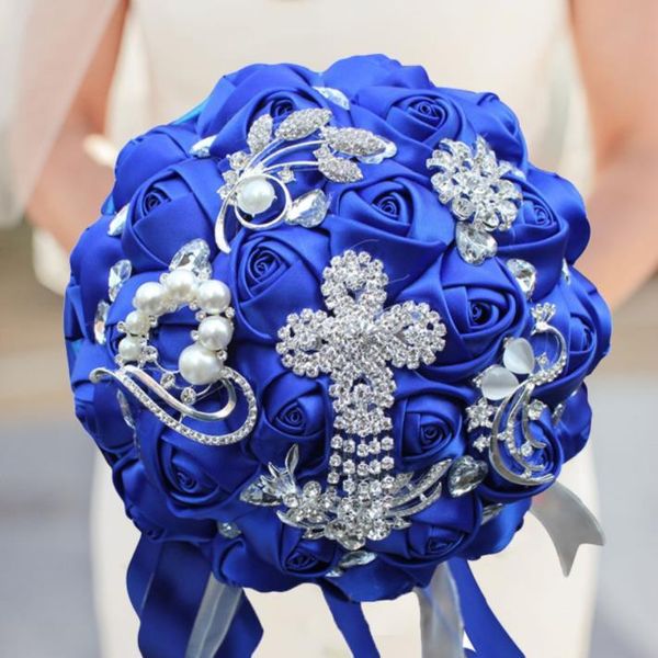 wedding flowers eillyrosia royal blue bridal bouquet brooch jewelry crystals satin roses silk for bride customized color 2022
wedding flowers eillyrosia royal blue bridal bouquet brooch jewelry crystals satin roses silk for bride customized color 2022