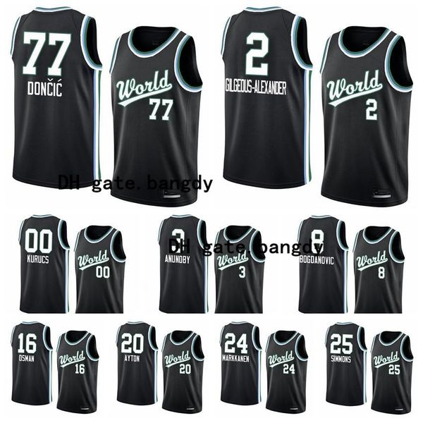 men's world team rj barrett rui hachimura luka doncic shai gilgeous-alexander 2020 rising star basketball jersey, Black;red
men's world team rj barrett rui hachimura luka doncic shai gilgeous-alexander 2020 rising star basketball jersey, Black;red