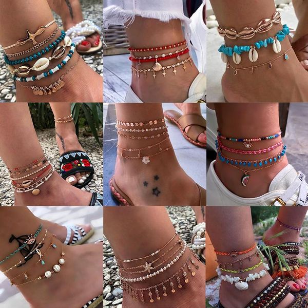 anklets tocona layered gold shell pendant chain ankle bracelet on leg foot jewelry boho charm for women accessories mujer, Red;blue
anklets tocona layered gold shell pendant chain ankle bracelet on leg foot jewelry boho charm for women accessories mujer, Red;blue