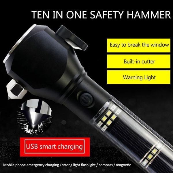 multi-functional car safety hammer flashlight emergency escape window breaker seat belt cutter outdoor equipment solar lamp
multi-functional car safety hammer flashlight emergency escape window breaker seat belt cutter outdoor equipment solar lamp
