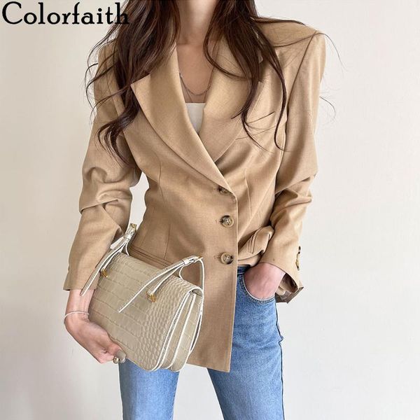 women's suits & blazers colorfaith 2021 autumn winter jackets fashionable vintage oversized elegant office lady wild jk2196, White;black
women's suits & blazers colorfaith 2021 autumn winter jackets fashionable vintage oversized elegant office lady wild jk2196, White;black
