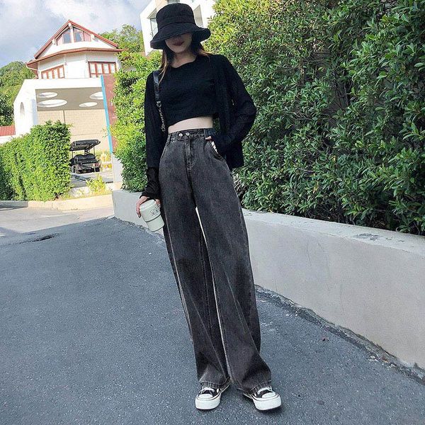 women's jeans women soft cotton long loose design, Blue 
women's jeans women soft cotton long loose design, Blue