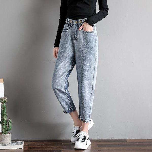 women's jeans 2021 harem pants vintage high waist woman boyfriends full length mom cowboy denim vaqueros mujer, Blue
women's jeans 2021 harem pants vintage high waist woman boyfriends full length mom cowboy denim vaqueros mujer, Blue