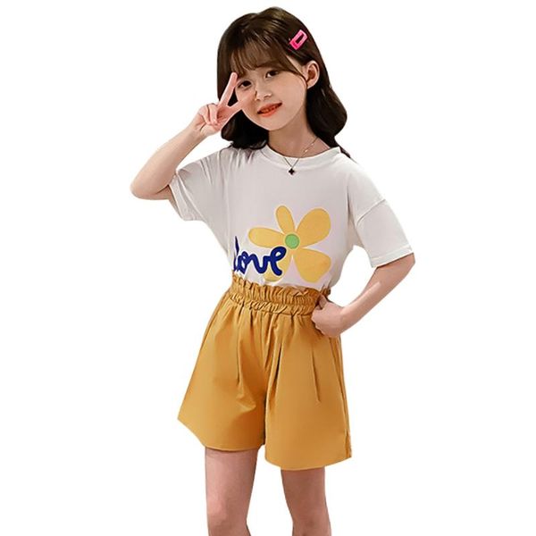 kids summer clothes letter tshirt + short clothing for girls floral sets teenage tracksuit 6 8 10 12 14, White
kids summer clothes letter tshirt + short clothing for girls floral sets teenage tracksuit 6 8 10 12 14, White