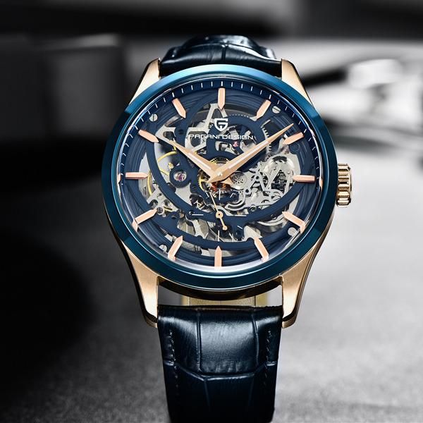 arrival hollow men automatic mechanical watch two tone case blue leather strap business reloj hombre a627 wristwatches, Slivery;brown
arrival hollow men automatic mechanical watch two tone case blue leather strap business reloj hombre a627 wristwatches, Slivery;brown
