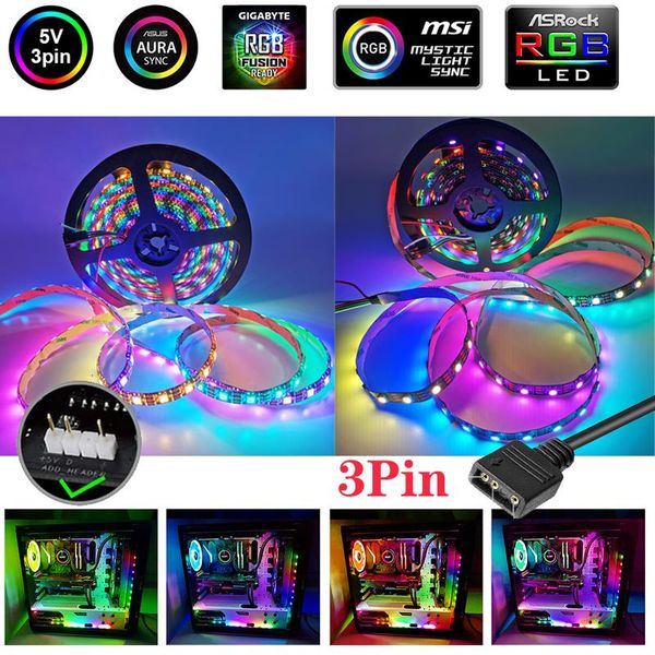 strips ws2812b addressable rainbow pc digital led strip tape for 5v 3pin argb header case asus aura sync rgb 2.0 diy 1m 2m
strips ws2812b addressable rainbow pc digital led strip tape for 5v 3pin argb header case asus aura sync rgb 2.0 diy 1m 2m