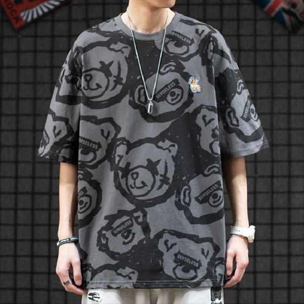 men's t-shirts tide brand ins fun bear print couple t-shirt loose oversize men and women trend short-sleeved harajuku sweatshirt mens t, White;black
men's t-shirts tide brand ins fun bear print couple t-shirt loose oversize men and women trend short-sleeved harajuku sweatshirt mens t, White;black