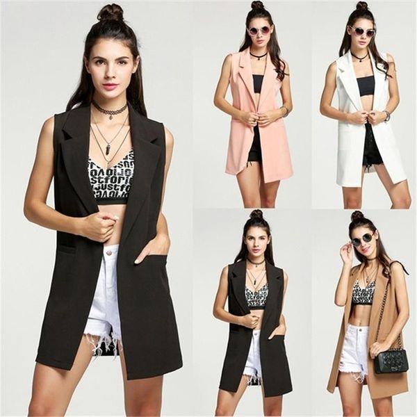 women's vests women solid color cardigan coat fashion sleeveless elegant office lady casual jacket pocket outwear waistcoat colete, Black;white
women's vests women solid color cardigan coat fashion sleeveless elegant office lady casual jacket pocket outwear waistcoat colete, Black;white