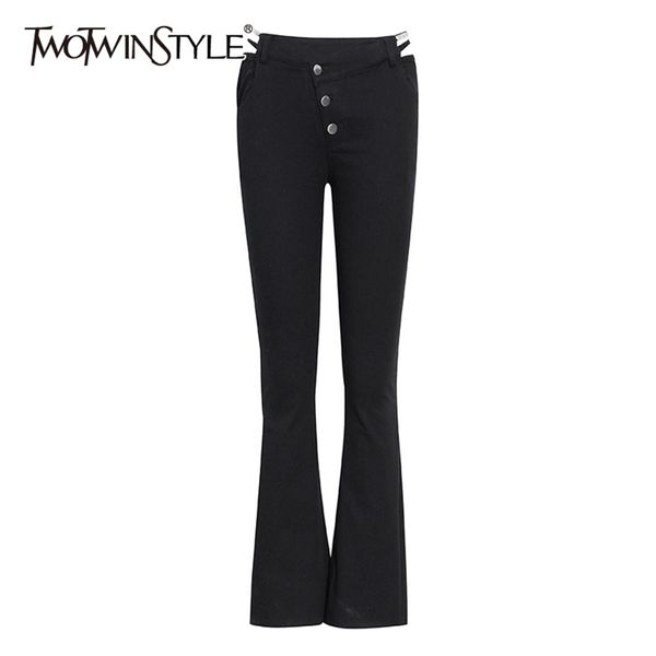 hollow out flare pants for women high waist patchwork diamond slim black trousers female fashion 210521, Black;white
hollow out flare pants for women high waist patchwork diamond slim black trousers female fashion 210521, Black;white