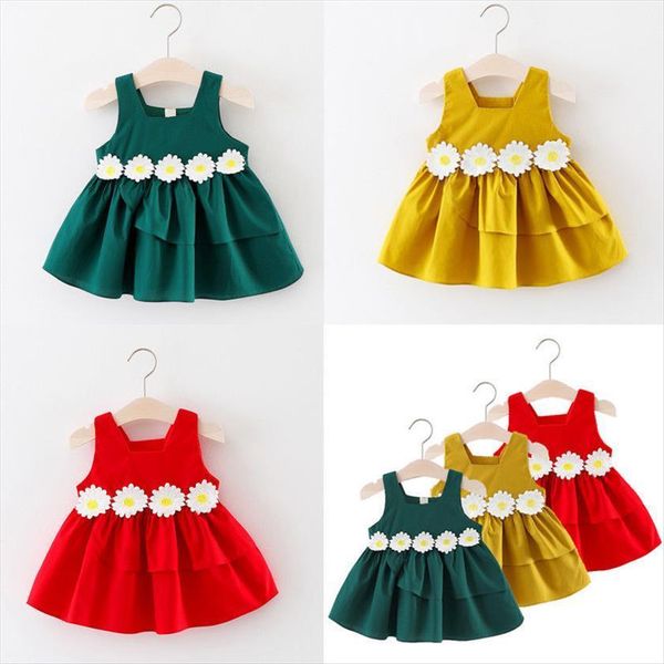 princess sweet lovely summer 3 girl dresses style sleeveless flowers solid ruffles a line mini sundress outfit 0 3y, Red;yellow
princess sweet lovely summer 3 girl dresses style sleeveless flowers solid ruffles a line mini sundress outfit 0 3y, Red;yellow