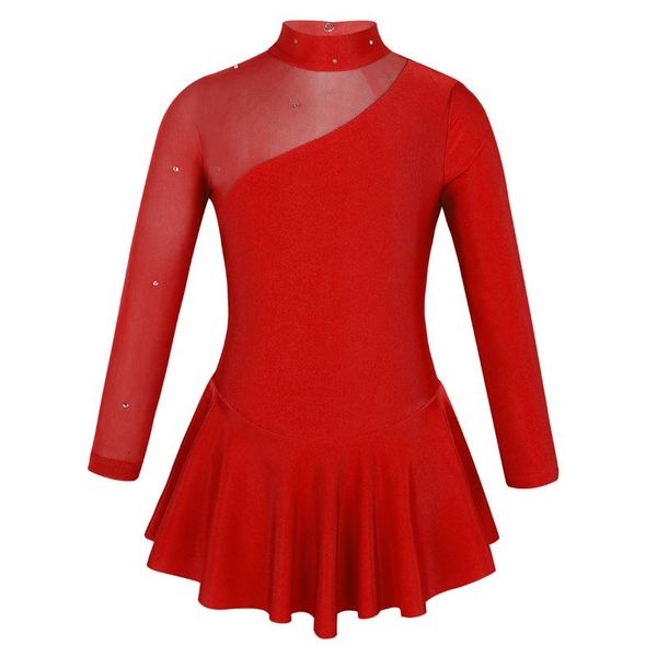 girl's dresses girls mesh tulle long sleeves sequined ballet dance gymnastics leotard tutu dress children figure ice skating performanc, Red;yellow
girl's dresses girls mesh tulle long sleeves sequined ballet dance gymnastics leotard tutu dress children figure ice skating performanc, Red;yellow