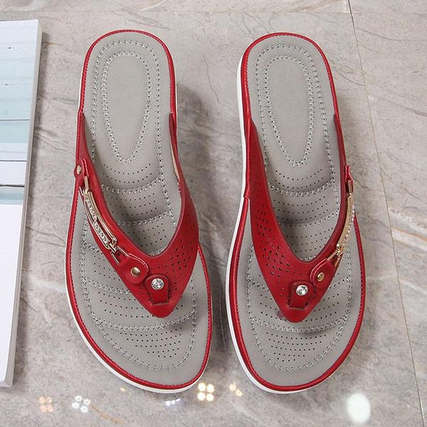 women slippers metal button shoes wedge beach sandals women's summer outside shoe ladies clip toe female footwear, Black
women slippers metal button shoes wedge beach sandals women's summer outside shoe ladies clip toe female footwear, Black
