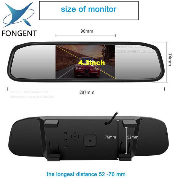 car video 4.3 inch rear view mirror monitor camera ccd 2 auto parking assistance 8 led night vision reversing display
car video 4.3 inch rear view mirror monitor camera ccd 2 auto parking assistance 8 led night vision reversing display