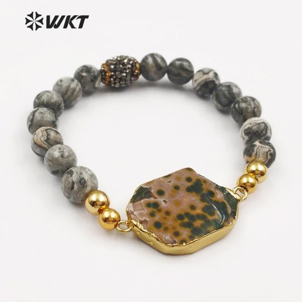 charm bracelets wt-b408 wkt wholesale natural stone bracelet random shape and 8mm beads vintage style women jewelry1, Golden;silver
charm bracelets wt-b408 wkt wholesale natural stone bracelet random shape and 8mm beads vintage style women jewelry1, Golden;silver