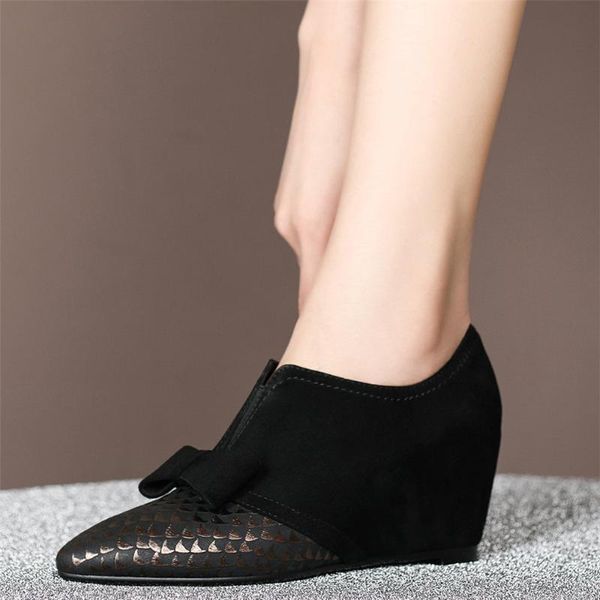 boots 2021 oxfords shoes women genuine leather hidden wedges high heel ankle female low pointed toe pumps casual, Black
boots 2021 oxfords shoes women genuine leather hidden wedges high heel ankle female low pointed toe pumps casual, Black