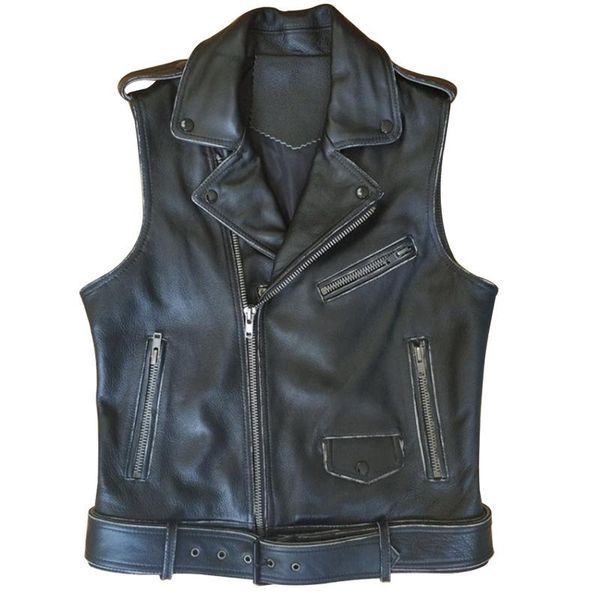 men's vests 2021 vintage black men slim fit motorcycle leather vest plus size xxxl genuine cowhide russian autumn short biker's co, Black;white
men's vests 2021 vintage black men slim fit motorcycle leather vest plus size xxxl genuine cowhide russian autumn short biker's co, Black;white