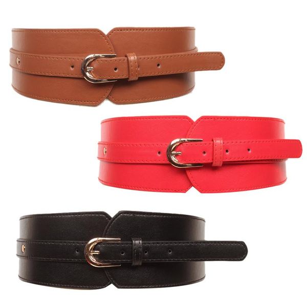 belts leather high belt ladies retro buckle versatile elastic wide casual waist seal decoration, Black;brown
belts leather high belt ladies retro buckle versatile elastic wide casual waist seal decoration, Black;brown