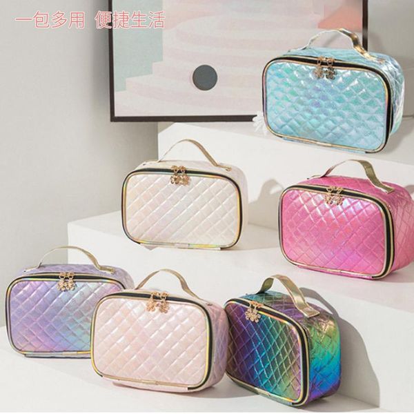 portable pu diamond lattice cosmetic bag symphony laser toiletry ladies storage can be customized bags & cases
portable pu diamond lattice cosmetic bag symphony laser toiletry ladies storage can be customized bags & cases