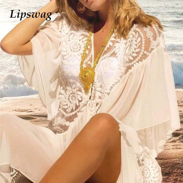 women's swimwear women bohemia hollow out lace long dress ladies loose solid beach cardigan casual flare sleeves beachwear dresses robe, White;black
women's swimwear women bohemia hollow out lace long dress ladies loose solid beach cardigan casual flare sleeves beachwear dresses robe, White;black