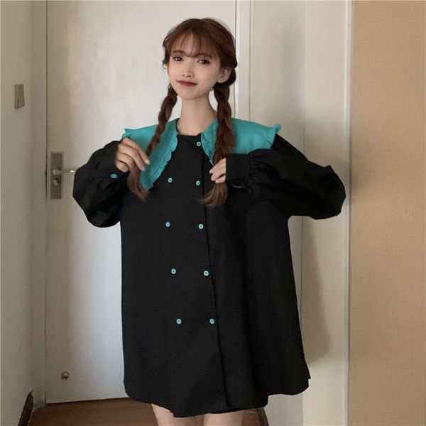 women's blouses & shirts fashion ~ 2021 spring korean version loose and thin wooden ear doll collar long sleeve shirt female, White
women's blouses & shirts fashion ~ 2021 spring korean version loose and thin wooden ear doll collar long sleeve shirt female, White