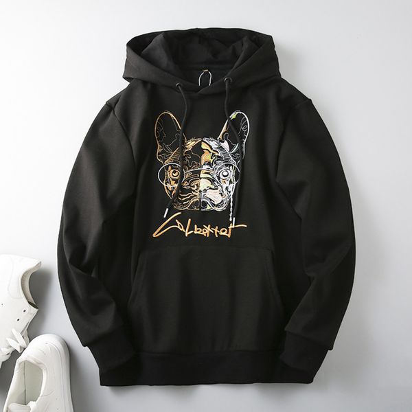 heavy industry 3d embroidery inner lining plush thickened autumn and winter men's sports leisure pullover hoodie trend, Black
heavy industry 3d embroidery inner lining plush thickened autumn and winter men's sports leisure pullover hoodie trend, Black