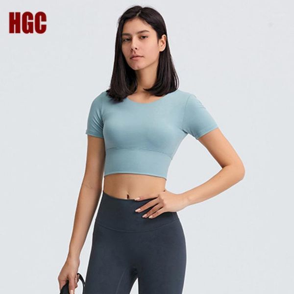 yoga outfit sports women short sleeve shirts summer t-shirt padded open back crop fitness gym breathable running vest hgc
yoga outfit sports women short sleeve shirts summer t-shirt padded open back crop fitness gym breathable running vest hgc