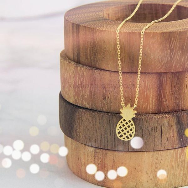 pendant necklaces dainty ananas necklace femme rose gold pineapple pendants stainless steel chain tropical fruit jewelry gift for women, Silver
pendant necklaces dainty ananas necklace femme rose gold pineapple pendants stainless steel chain tropical fruit jewelry gift for women, Silver