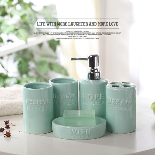 bath accessory set year 4styles fashion ceramic bathroom 5piece accessories wash gargle cup toothbrush suit wedding gifts
bath accessory set year 4styles fashion ceramic bathroom 5piece accessories wash gargle cup toothbrush suit wedding gifts