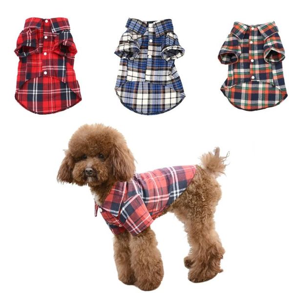 dog apparel pet jacket cats and dogs shirt cotton material super cute plaid suitable for small medium-sized supplies
dog apparel pet jacket cats and dogs shirt cotton material super cute plaid suitable for small medium-sized supplies