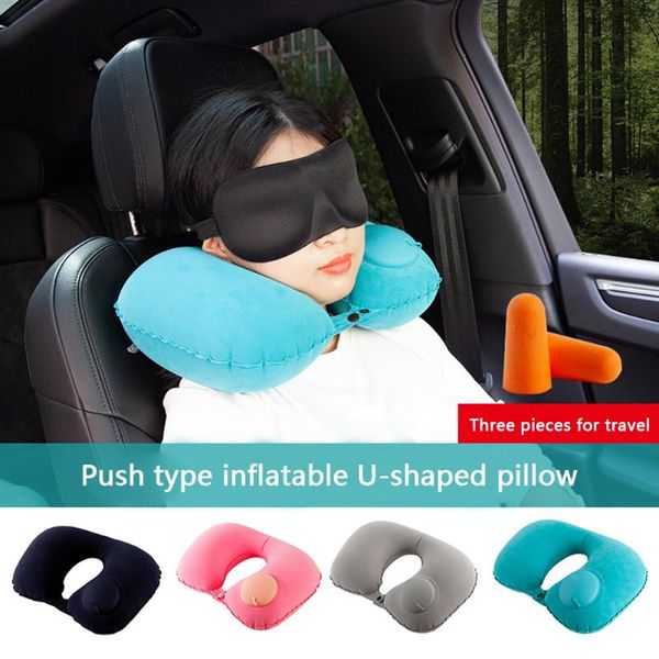 pillow u shaped inflatable neck head support travel kit with sleep eye mask earplugs bag for car auto train airplane
pillow u shaped inflatable neck head support travel kit with sleep eye mask earplugs bag for car auto train airplane