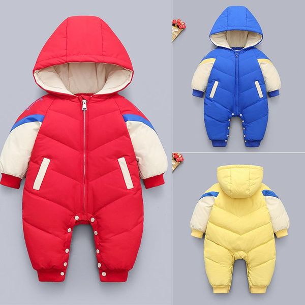 down coat toddler boys jumpsuit wst russia winter baby jacket plus velvet warm born snowsuit girls romper, Blue;gray
down coat toddler boys jumpsuit wst russia winter baby jacket plus velvet warm born snowsuit girls romper, Blue;gray
