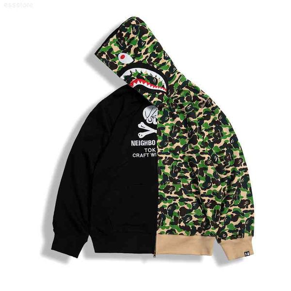 jerseys hoodies shark co branded black green camouflage stitched hoodie zipper cardigan sweater jacket
jerseys hoodies shark co branded black green camouflage stitched hoodie zipper cardigan sweater jacket