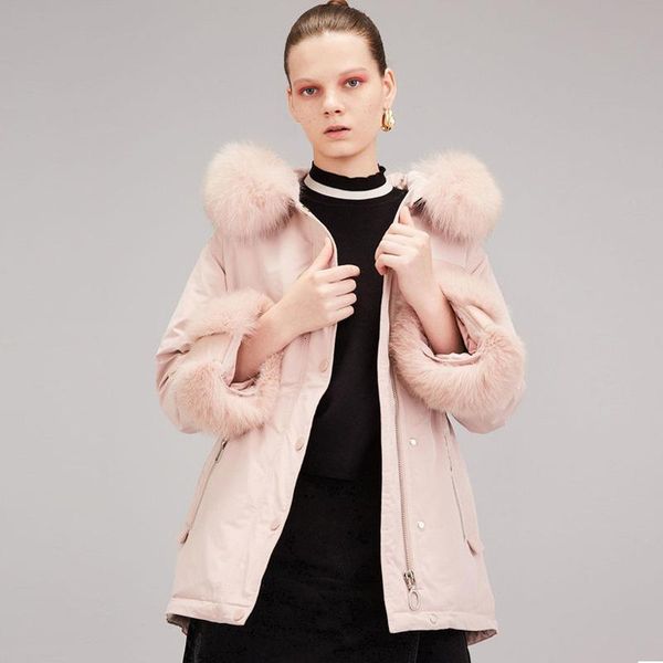 Women's Down & Parkas Big Real Fur Collar Winter White Duck Jacket Hooded Warm Female Loose Puffer Windproof Coat 9FYA, Black
Women's Down & Parkas Big Real Fur Collar Winter White Duck Jacket Hooded Warm Female Loose Puffer Windproof Coat 9FYA, Black