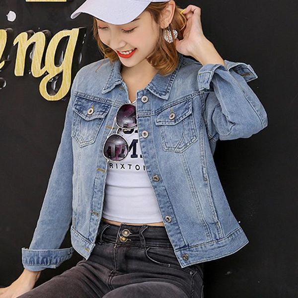 women's jackets loose korean elastic casual jacket spring and autumn retro blue long-sleeved short coat ladies, Black;brown
women's jackets loose korean elastic casual jacket spring and autumn retro blue long-sleeved short coat ladies, Black;brown