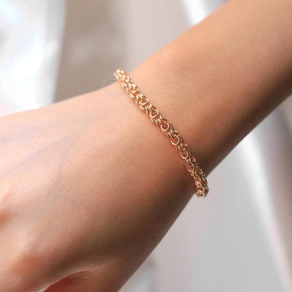 link, chain 3/5mm womens girls 585 rose gold popcorn link bracelets weaving bracelet 20cm wedding party jewelry gifts hcb65, Black
link, chain 3/5mm womens girls 585 rose gold popcorn link bracelets weaving bracelet 20cm wedding party jewelry gifts hcb65, Black