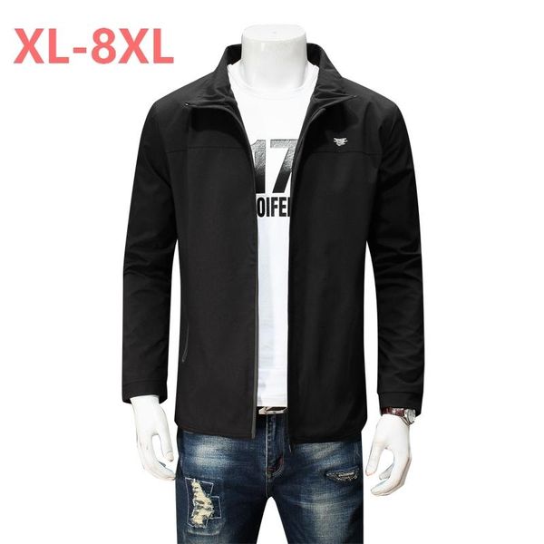men's jackets plus size 9xl 8xl 7xl 6xl 5xl arrival brand clothing spring winter men casual zipper slim fit coat autumn, Black;brown 
men's jackets plus size 9xl 8xl 7xl 6xl 5xl arrival brand clothing spring winter men casual zipper slim fit coat autumn, Black;brown