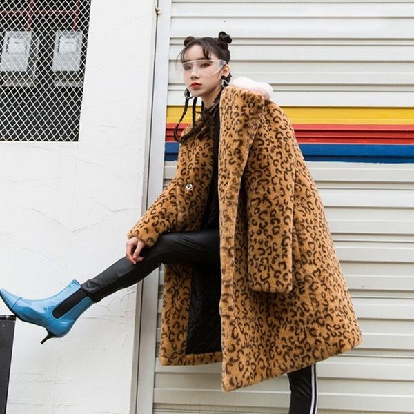 blends winter women thick warm long faux coats female casual leopard plus size inmitation fur overcoats a132, Black
blends winter women thick warm long faux coats female casual leopard plus size inmitation fur overcoats a132, Black