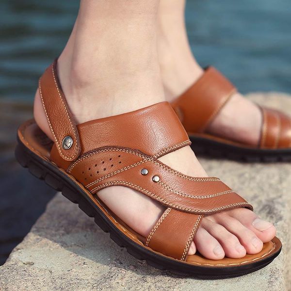 sandals 2021 summer casual shoes men leisure solid genuine leather flats slip-on zapatos hombre shoe slippers, Black
sandals 2021 summer casual shoes men leisure solid genuine leather flats slip-on zapatos hombre shoe slippers, Black