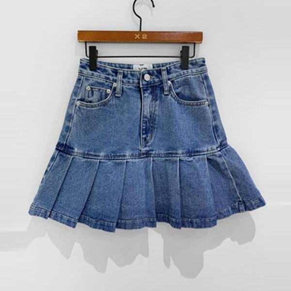 skirts harajuku denim mini women 2021 spring summer high waist pleated jeans ladies plus size ruffles skirt jupe femme, Black
skirts harajuku denim mini women 2021 spring summer high waist pleated jeans ladies plus size ruffles skirt jupe femme, Black